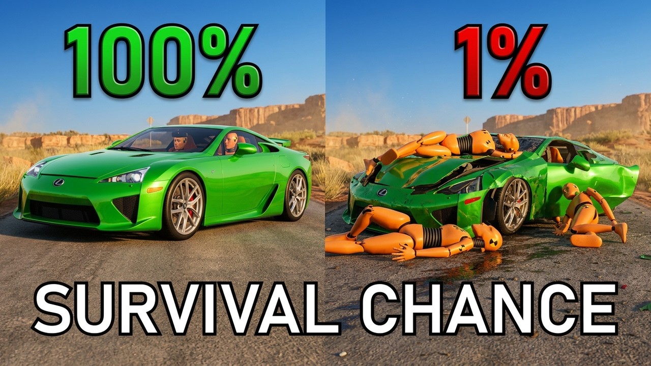 Realistic Survival Chance Crashes #5 (Your Requests) | BeamNG.drive