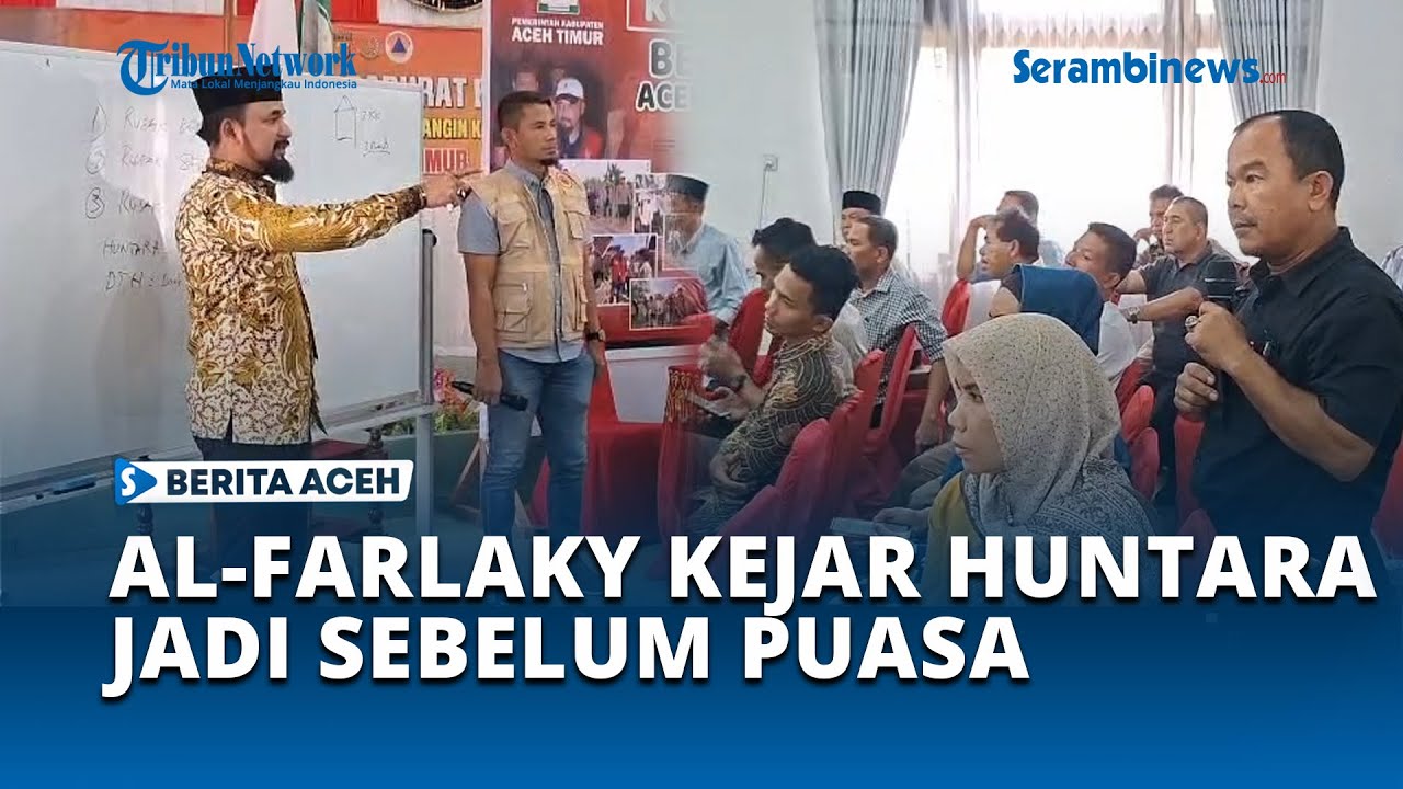 Bupati Aceh Timur Al Farlaky Kejar Target Bangun Huntara Sebelum Puasa