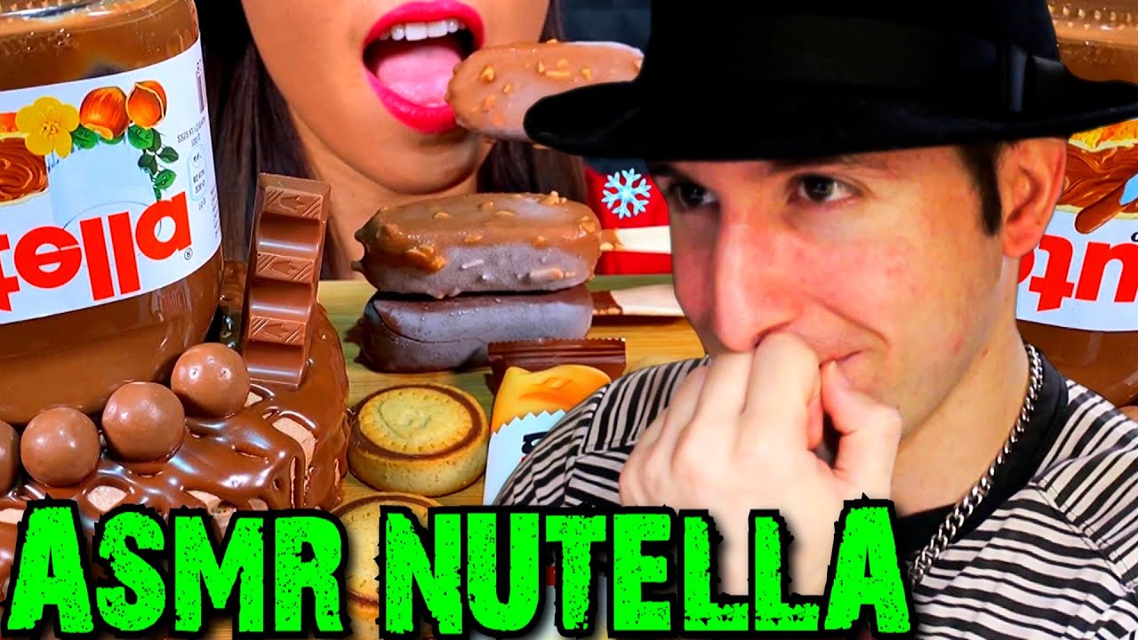 ASMR NUTELLA MANGIO NUTELLA MUKBANG