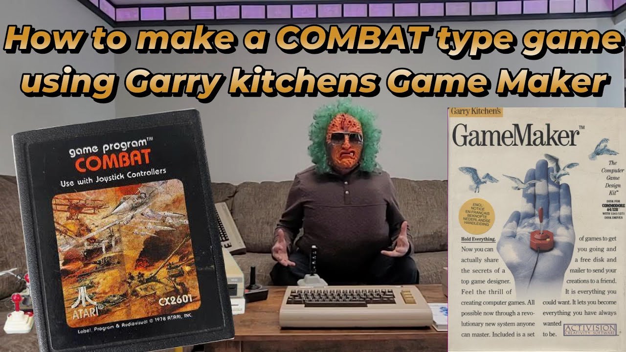 Recreate Atari's Combat on the Commodore 64 | Garry Kitchen's Game Maker Tutorial