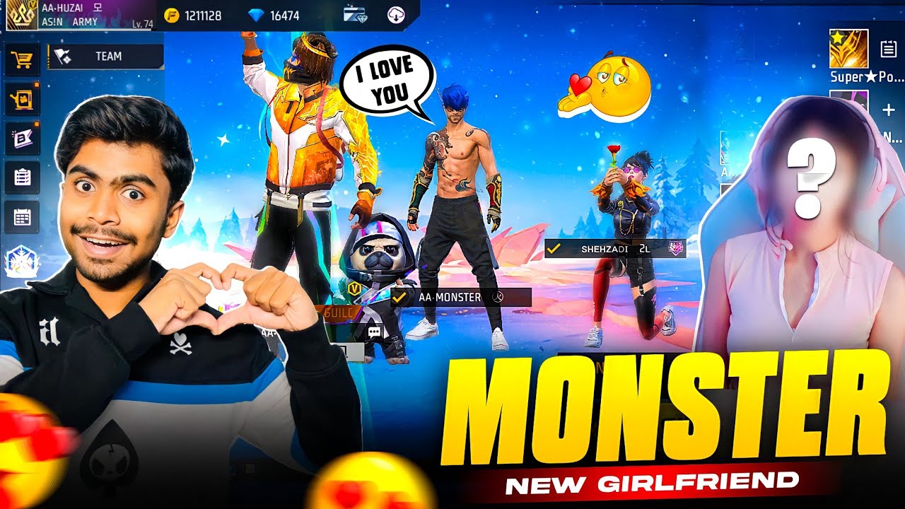 Monster New Girl Friend Shezadi🤣💖 Breakup With Eliza & Emma🥲 6 Winning Streak 🔥 - Garena Free Fire