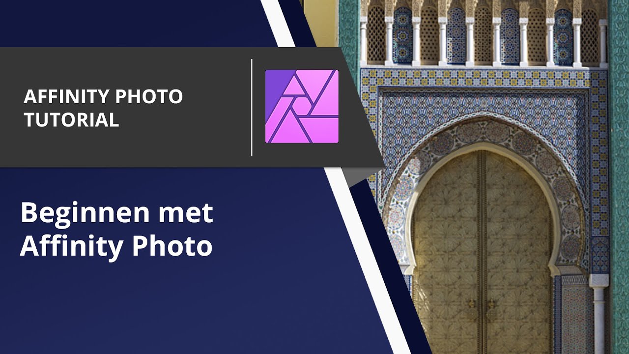 Beginnen met Affinity Photo