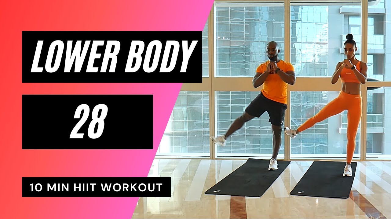 10-минутная тренировка для ног дома // HIIT | MrandMrsMuscle