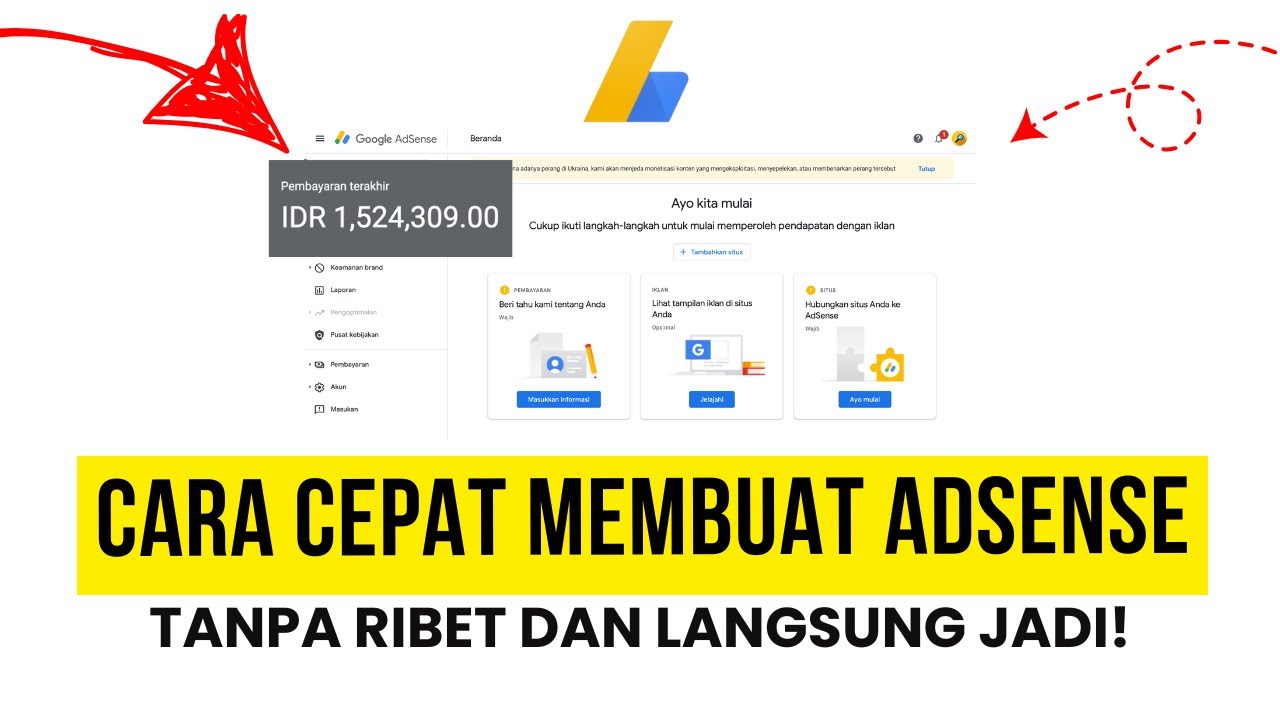 Cara Mendaftar Google Adsense Hanya 3 Menit | PEMULA JUGA BISA!