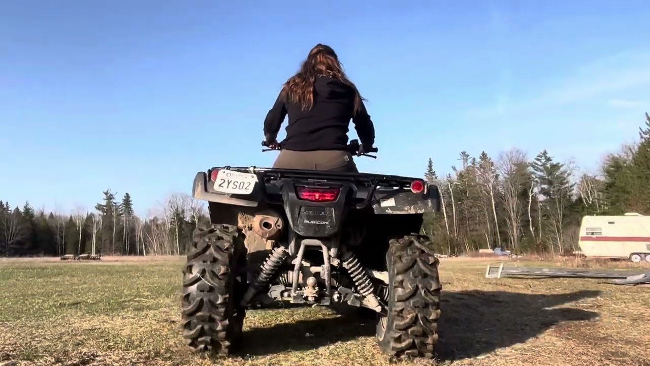 2022 Honda rubicon 520 foot shift short ride and review