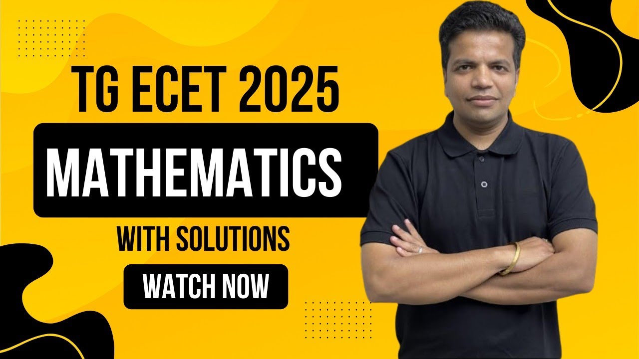 TG ECET 2025 Mathematics PAPER Shift1