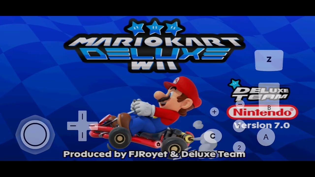 MKWD:MARIO KART WII DELUXE BLUE RAINBOW ROAD PARTE 1