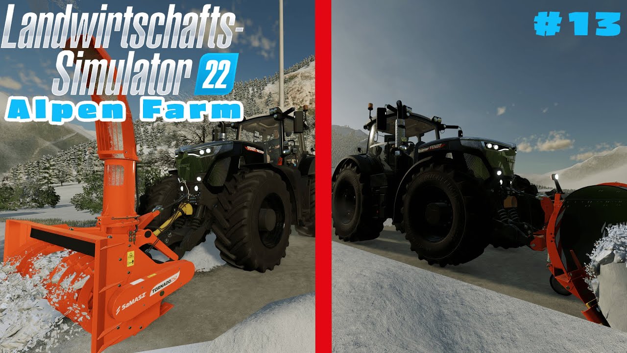 LS22 Alpen Farm #13 WINTERDIENST auf dem HOF mit dem FENDT 900 Black Beauty | FARMING SIMULATOR 22