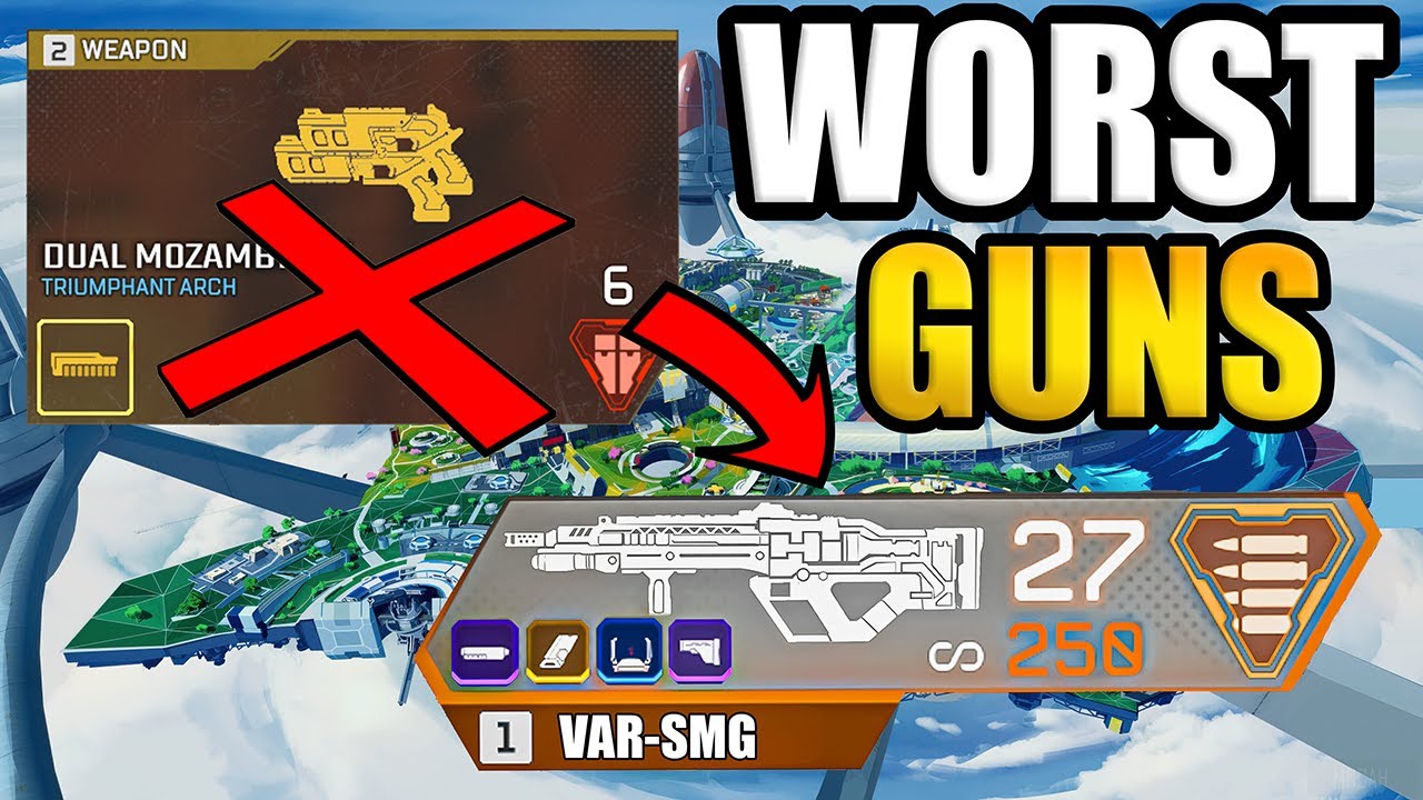 I Tried using the WORST GUNS in Apex Legends...