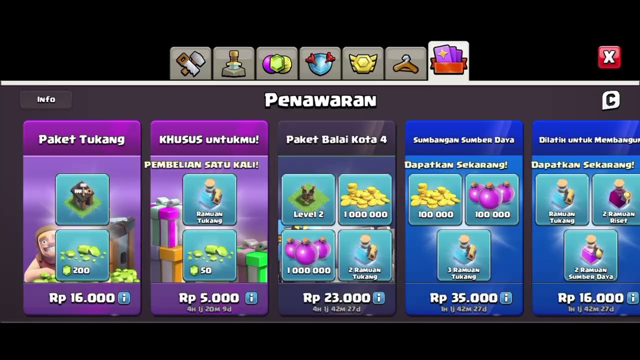 Upgrade pasukan di game coc