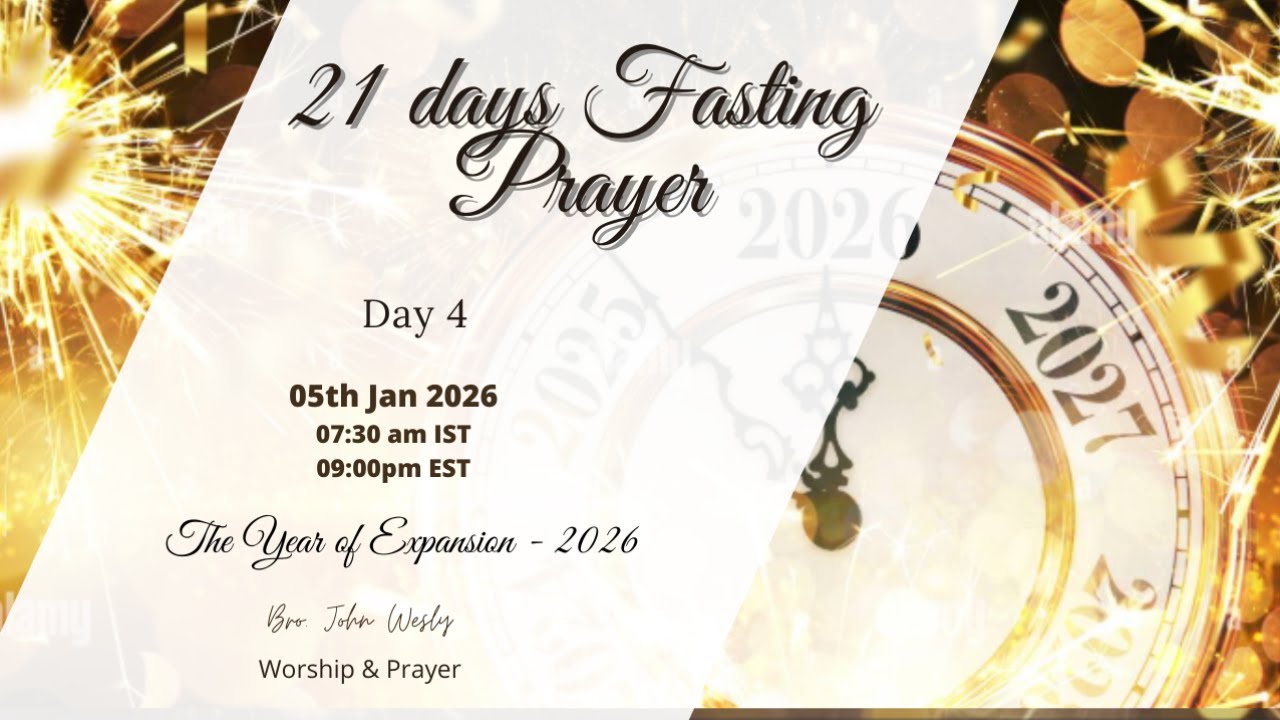 Day 4 |  21 Days Fasting Prayer | Year of Expansion| 05th Jan 26 #goodsamaritanministries-usa