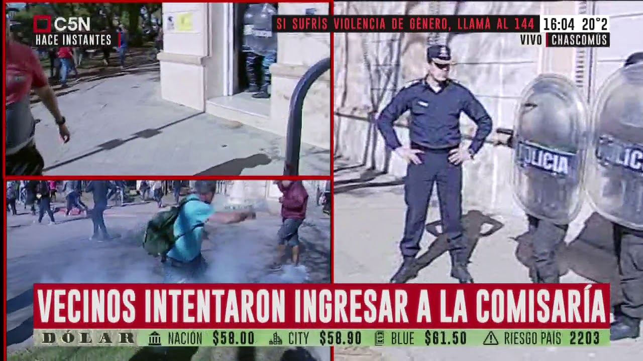 Incidentes en la marcha de justicia por Navila Garay