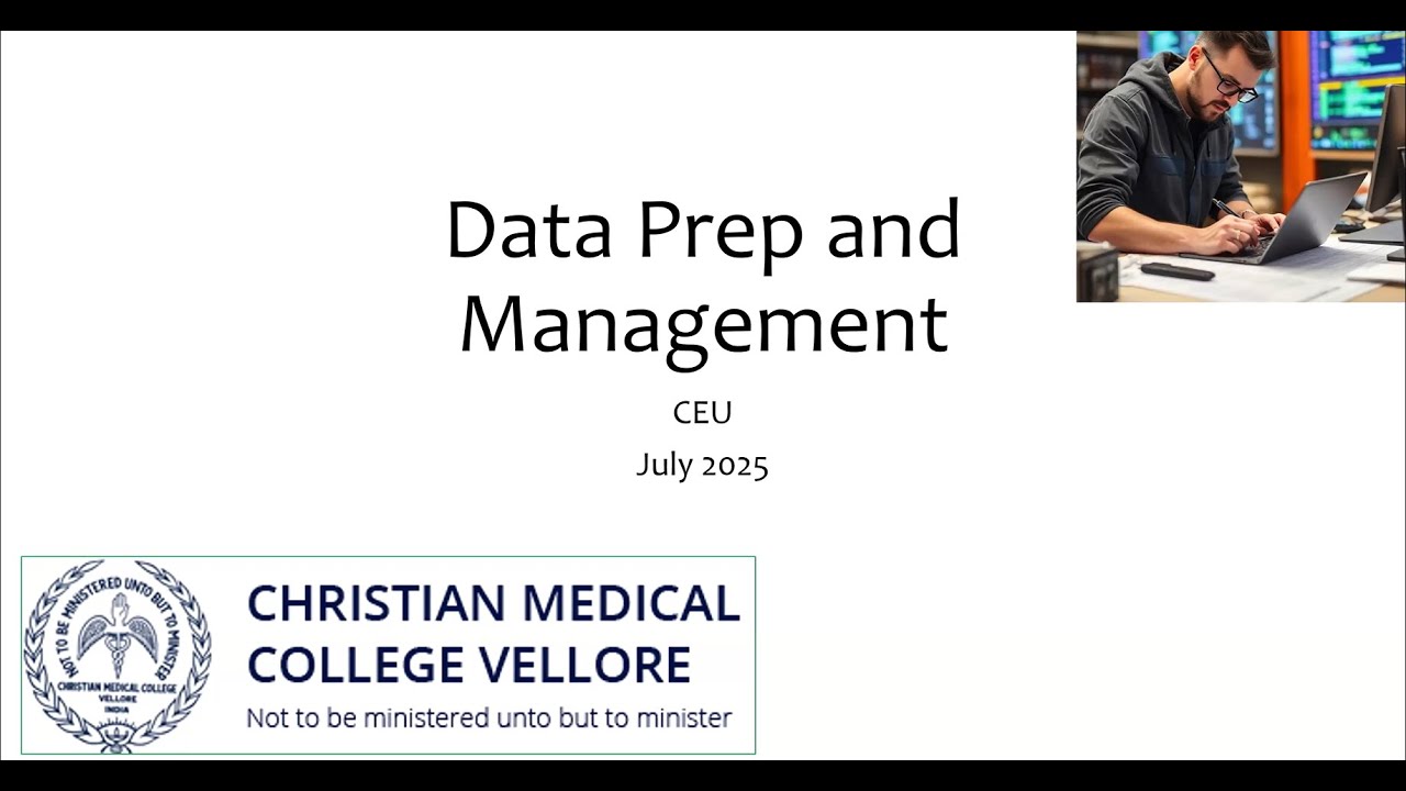 BASICS OF DATA PREPARATION _ DR. THAMBU DAVID