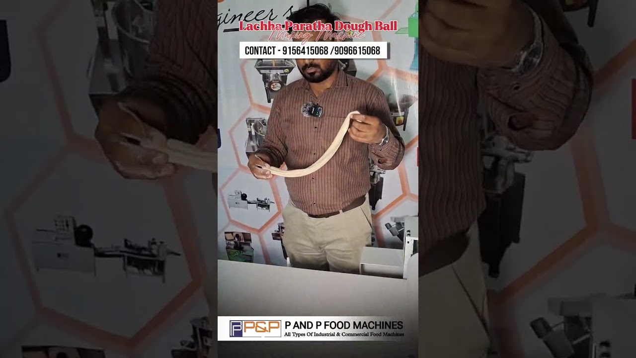 Lachha Paratha Ball Making Machine #pandpfoodmachines #lachhaparatha Contacts -9096615068/9156415968