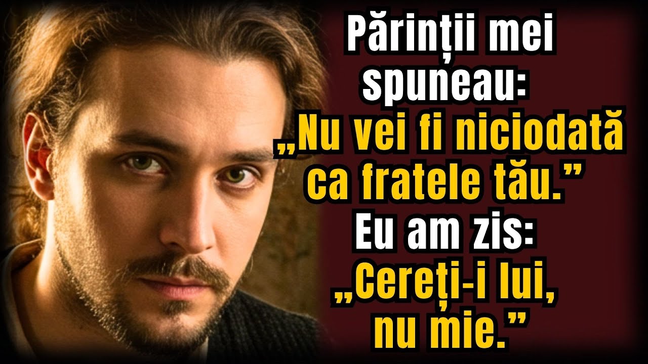 Părinții mei spuneau: „Nu vei fi niciodată ca fratele tău.” Eu am zis: „Cereți-i lui, nu mie.”