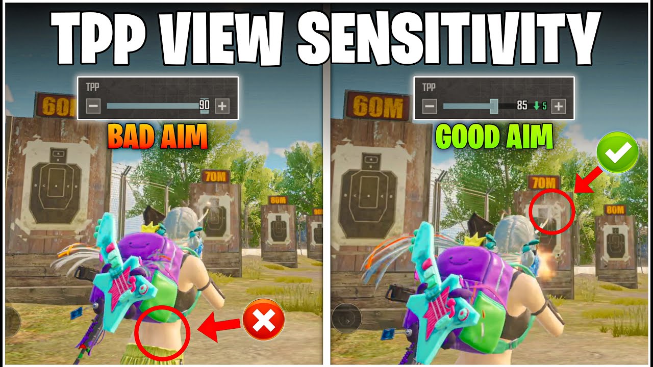 Best TPP View & Sensitivity Settings in BGMI For Close Range Guide.