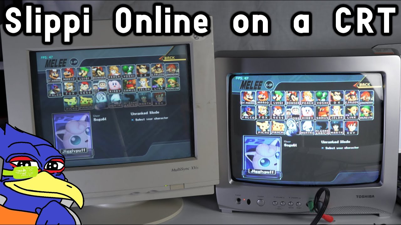 Playing Slippi on a CRT Monitor