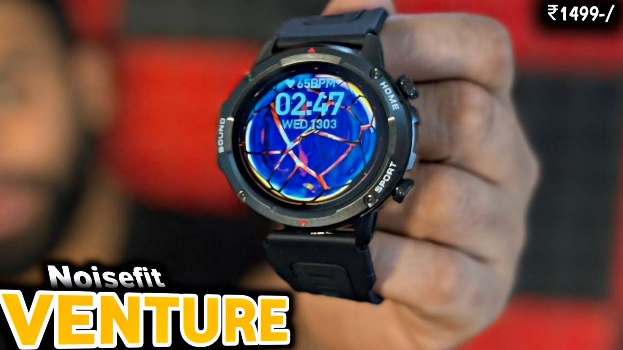 This is A best rugged smartwatch*Noisefit VENTURE⚡️1.39”truView Display with calling