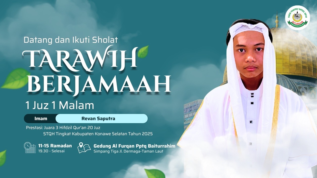 Live Shalat Tarawih Malam Ke-15 Ramadhan 1447 H || REVAN SAPUTRA || 1 Juz 1 Malam
