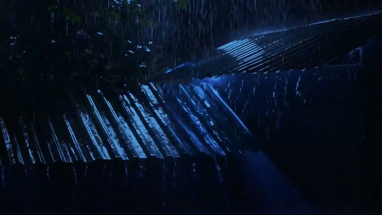 Stormy Night In City | Heavy Rain Sounds With Howling Wind Sounds | Sleeping Rain Noise