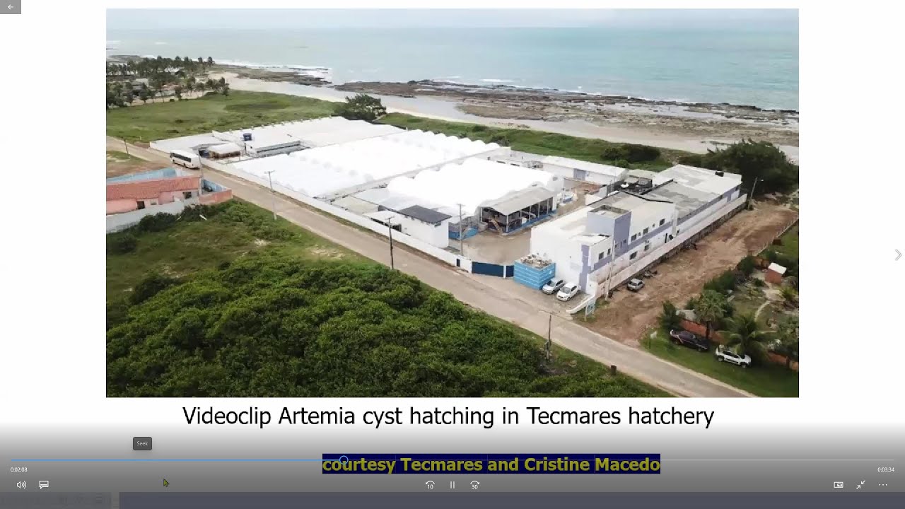 Video clips: Artemia cyst hatching in the Aquatec and Tecmares hatcheries