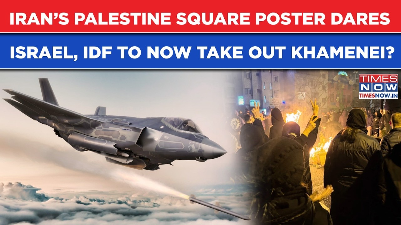 IDF Jets To Now Take Out Khamenei In Killer Raids As Iran Dares Israel With Palestine Square Poster?
