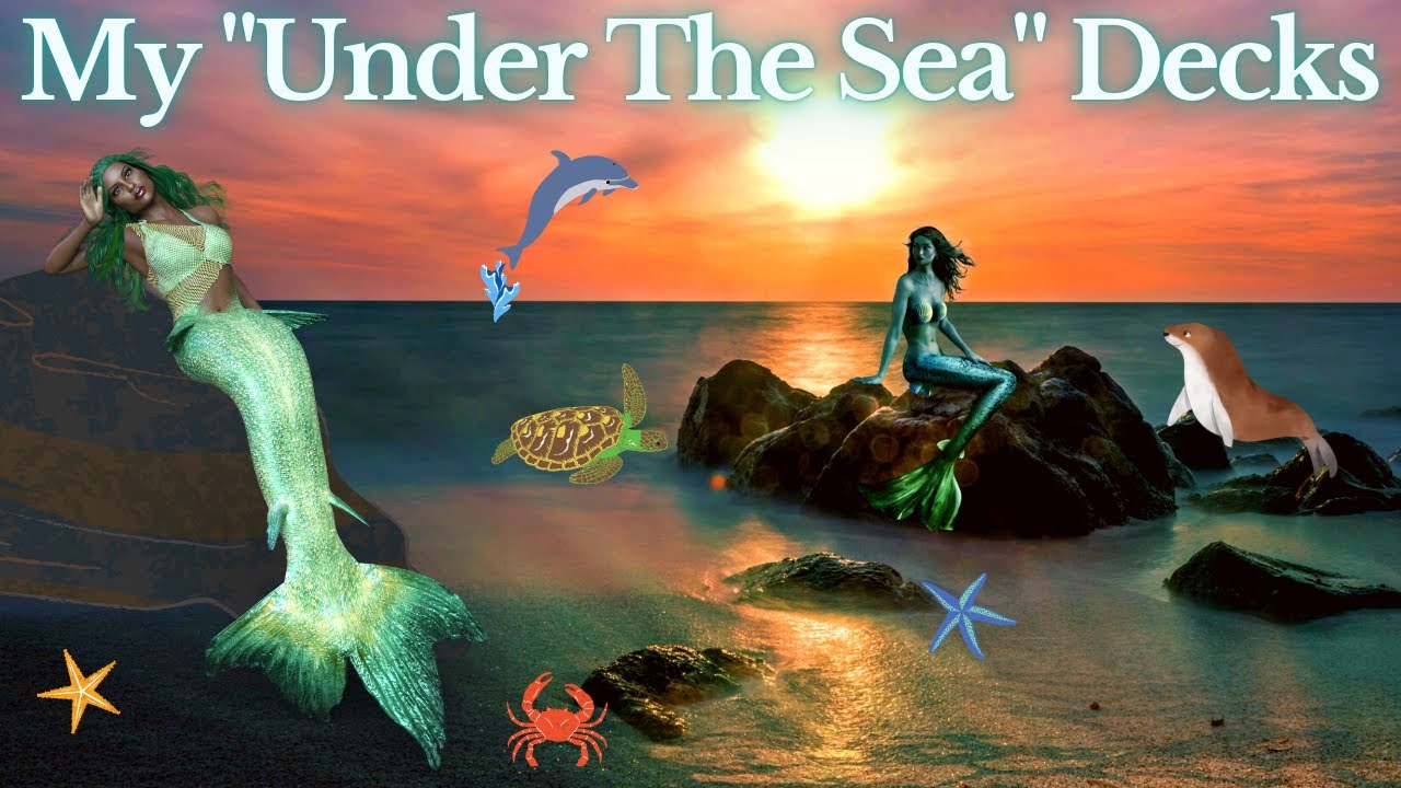 Divination Under The Sea 🌊🧜🔱 My Ocean Themed Tarot & Oracle Decks 🐠🐳🐙