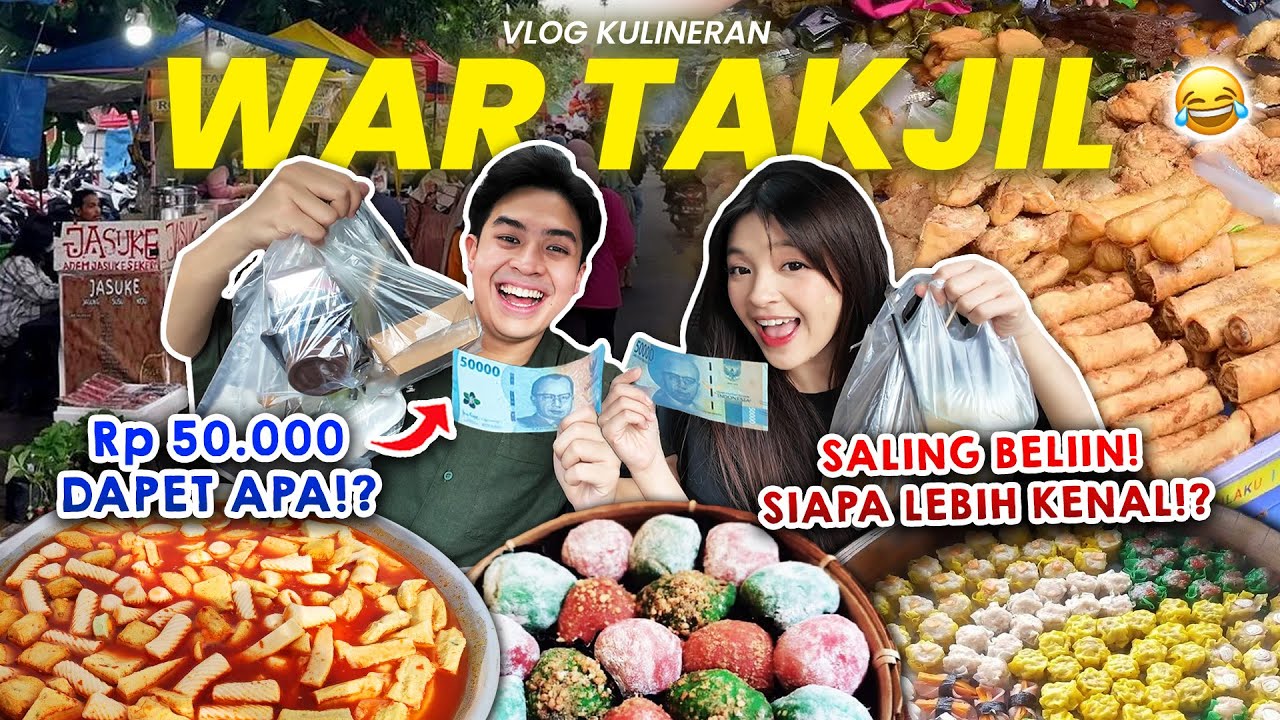 SERUU! WAR TAKJIL JEROME & ECA AURA! CHALLENGE SALING BELIIN Rp50.000!!