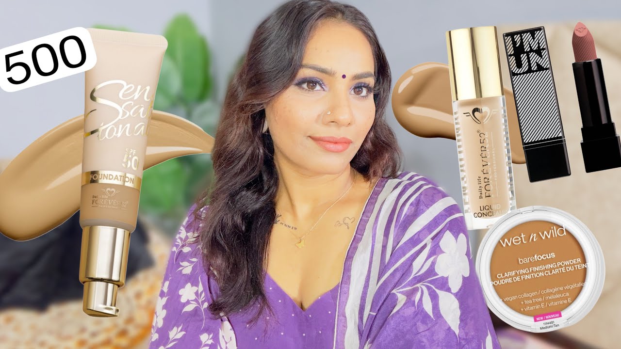 Trying New Makeup From Nykaa //SIMPLE EASY MAKEUP //BWF