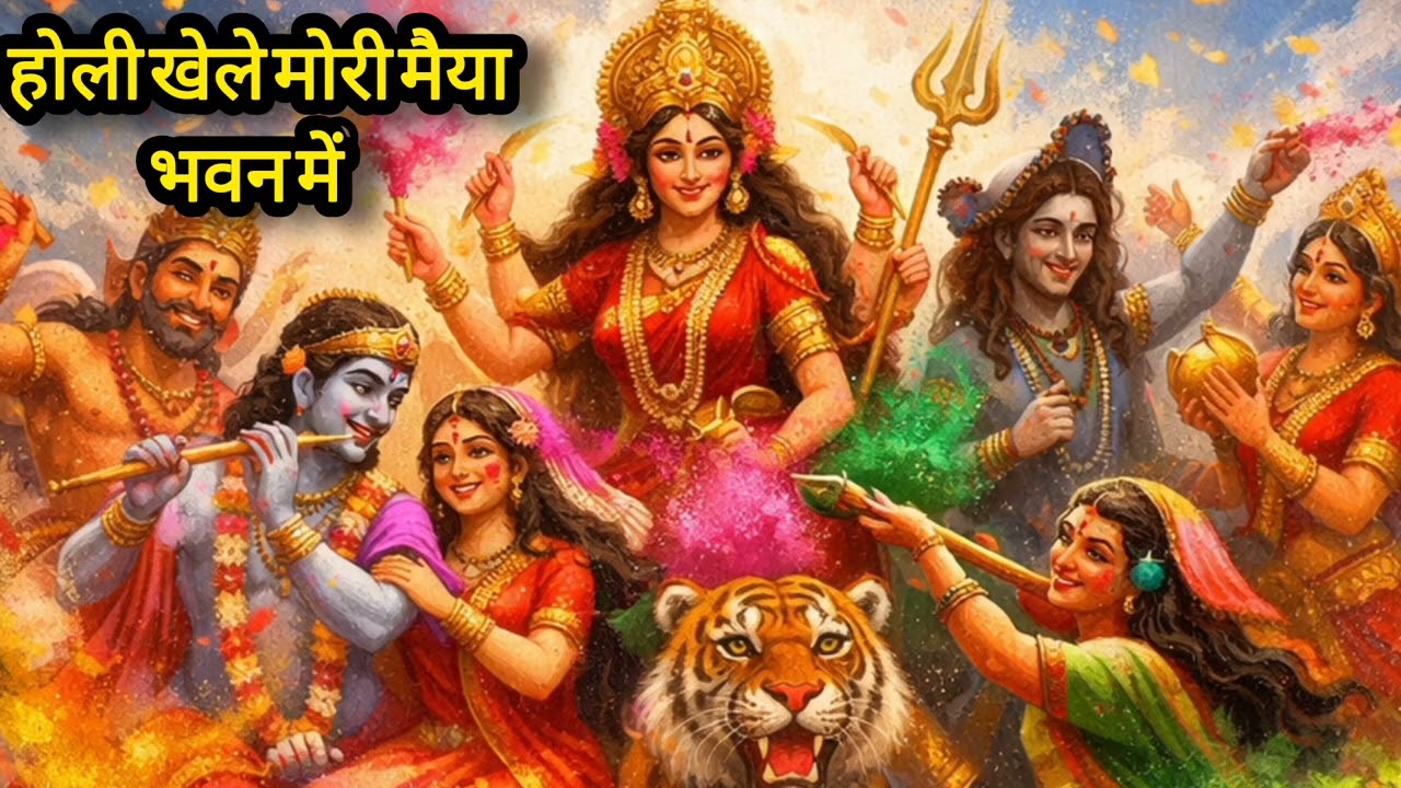 होली खेले मोरी मैया भवन में | Holi Special Devi Bhajan | Mata Rani Holi Song