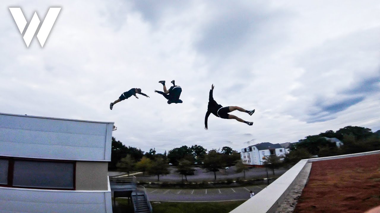 ÉNORME ROOF GAP en SALTO AVANT - PARKOUR