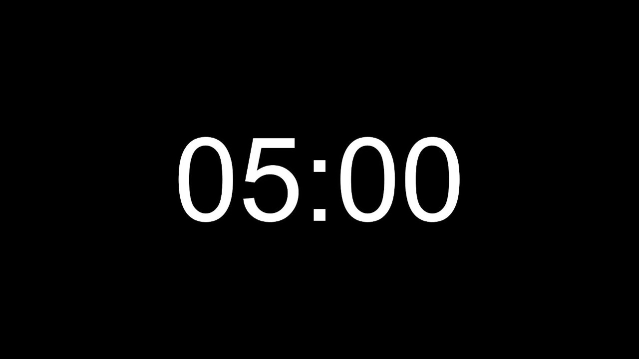 ⏳ 5분 카운트다운 타이머 | 집중 시작