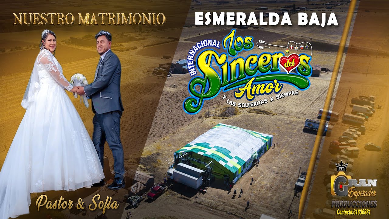 Internacional Los Sinceros del amor en Vivo 2023 / Esmeralda Baja / Boda de Pastor y Sofia
