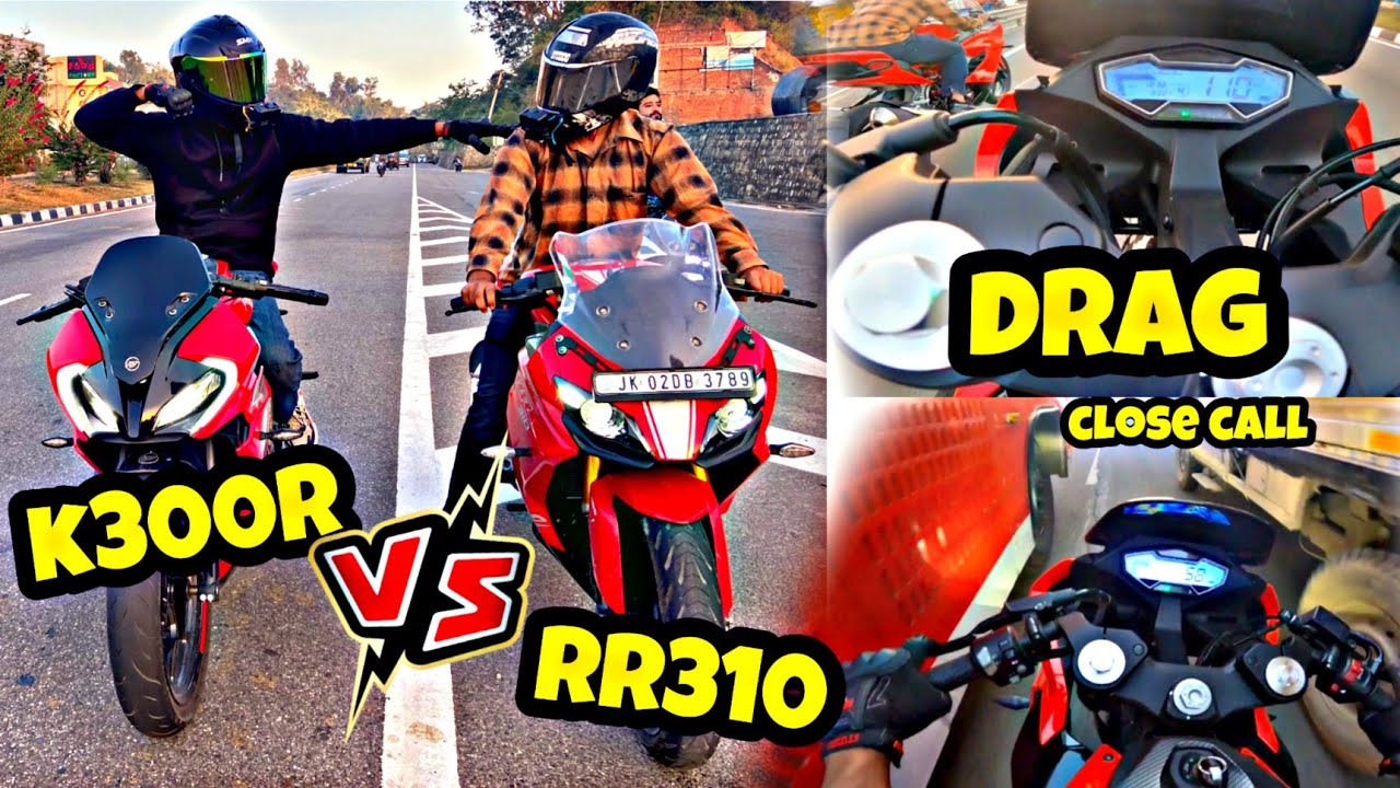 K300R VS RR310 Drag Race (bawal ride ho gyii ajj toh😱😱