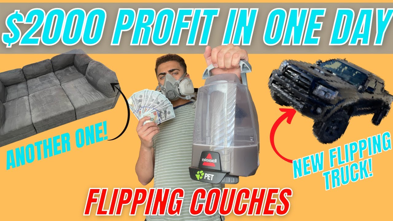 Making $2000 In ONE Day Couch Flipping! | Flipping Couches | Turning $0 into $10k Challenge 2021