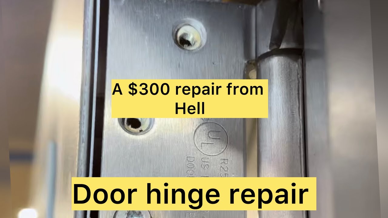 Easy door hinge repair for diyer….