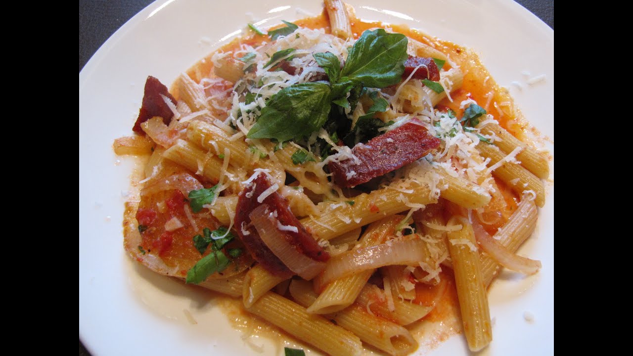 Easy Italian Recipes - Salami Pasta