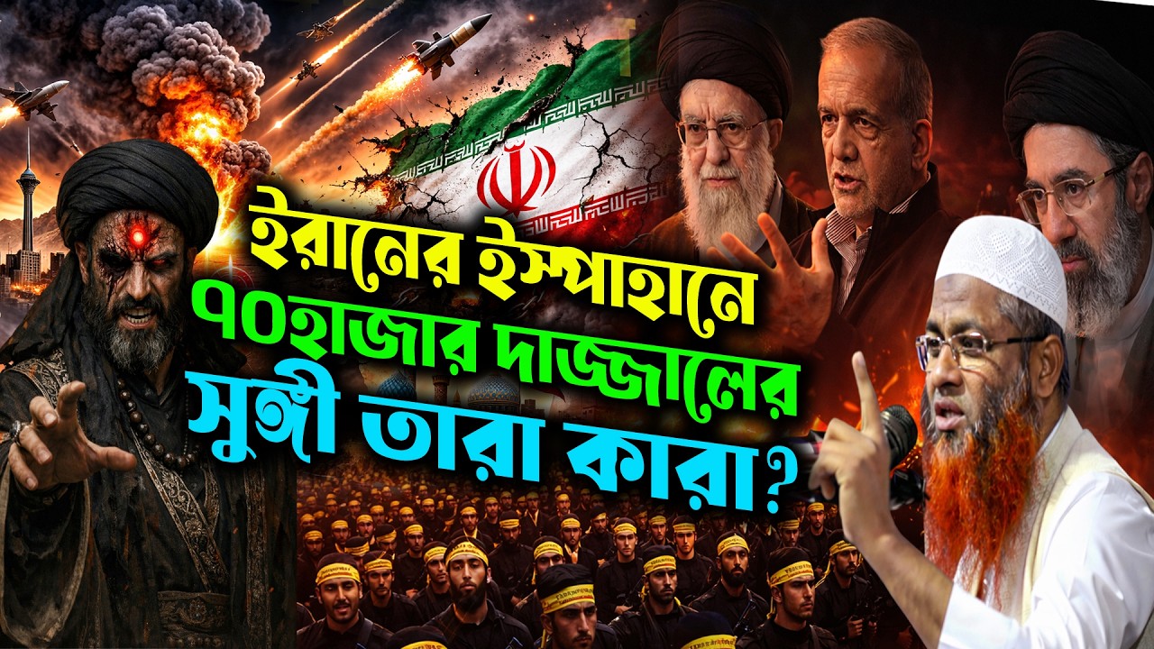 ইরানের ইস্পাহানে ৭০ হাজার দাজ্জালের সঙ্গী কারা? ইমাম মাহদীর আগমন শায়েখ মোখলেস বিন আরশাদ মাদানী