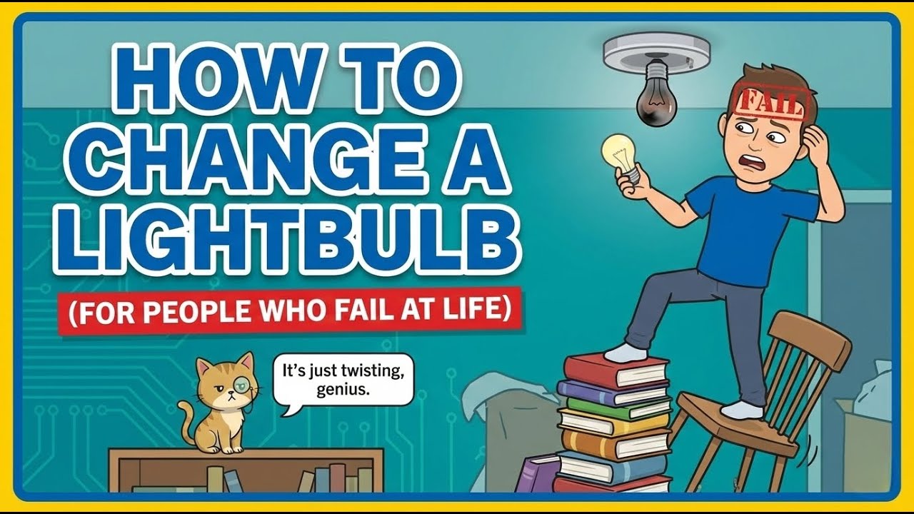 How To Change A Lightbulb (For People Who Fail At Life)
