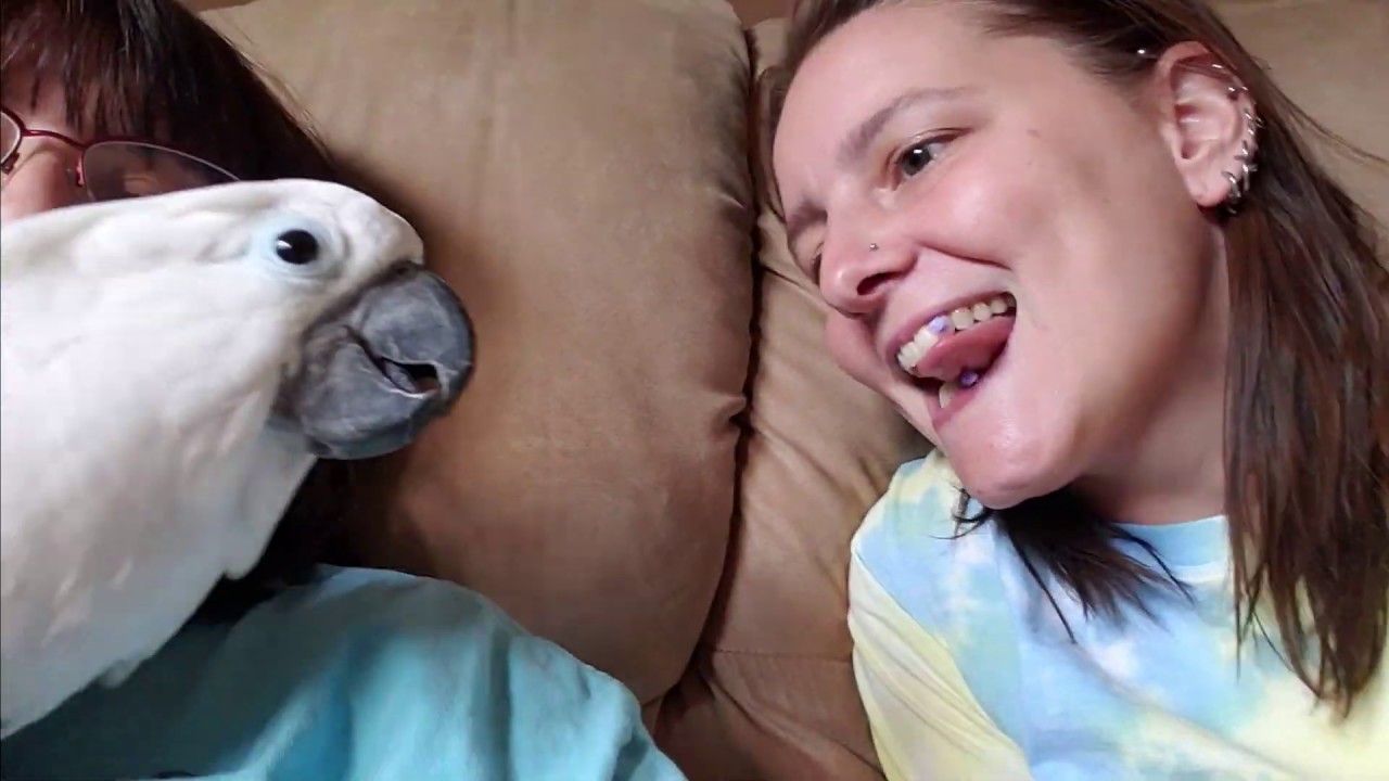 Onni Learning To Tongue Click With Erin (volume up to hear!)