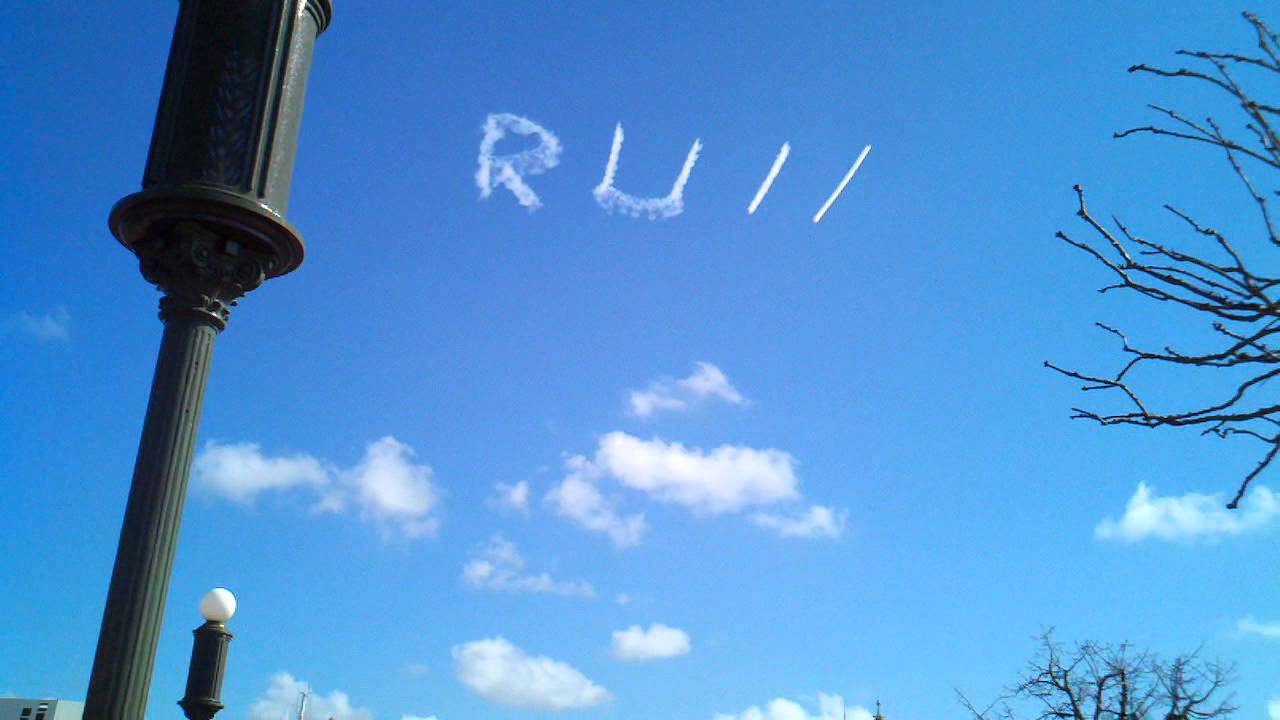 Christian Spiritual Skywriting over Disney World in Orlando Florida 1/12/13