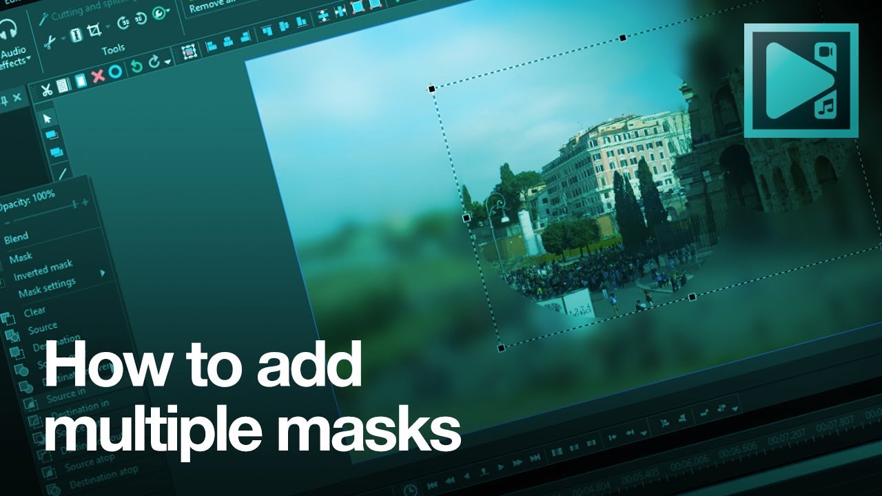 Lifehack: add multiple masks at a time with VSDC Video Editor