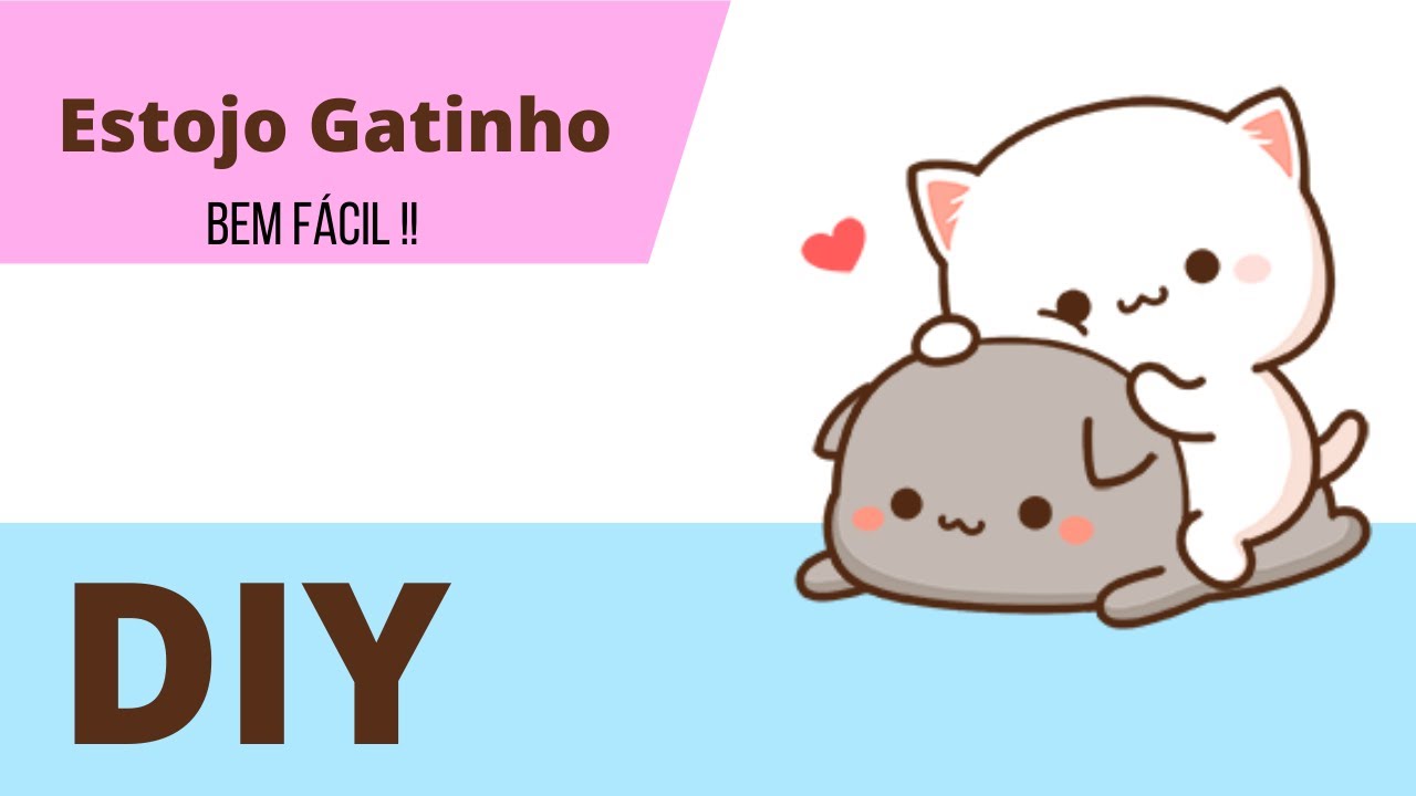 Diy Estojo criativo Gatinho