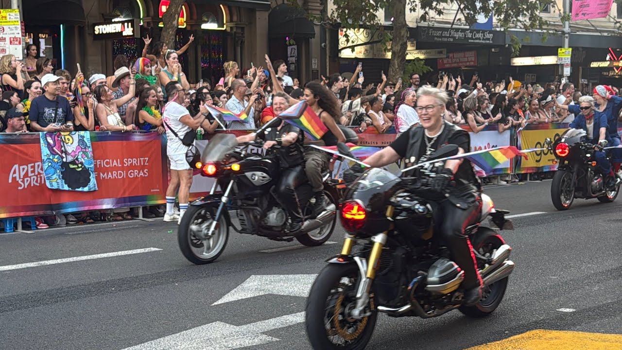 Dykes on Bikes at Sydney Gay and Lesbian Mardi Gras 2025