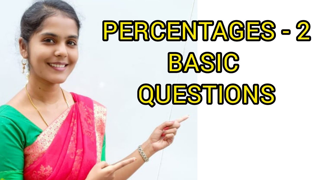 PERCENTAGES - 2 | BASIC QUESTIONS | RBI SBI IBPS INSURANCE | Najima Begum | Veranda Race