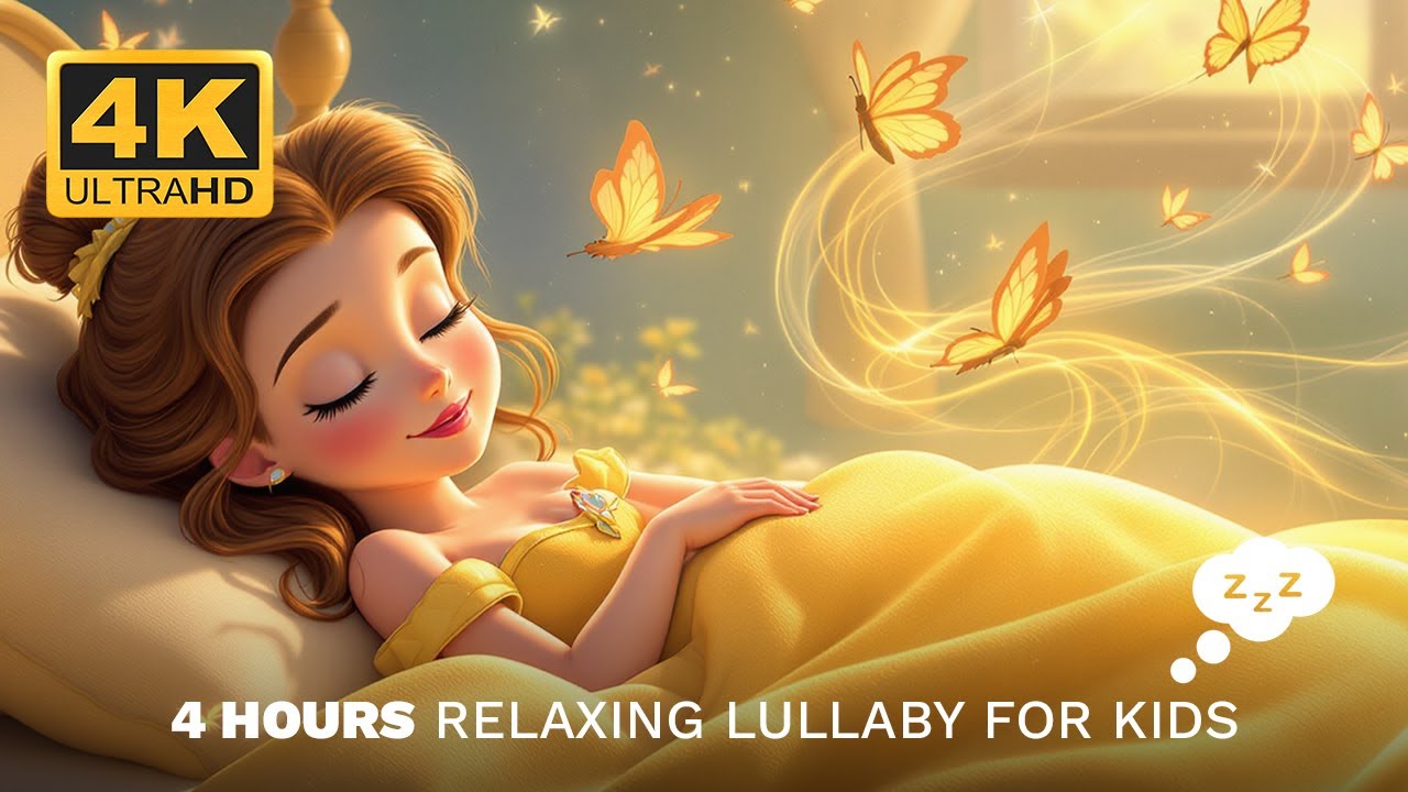 Fall Asleep Quickly😴 &ndash; Princess Belle 💛 Dreamland | 4-Hours Sleep Music for Babies & Kids