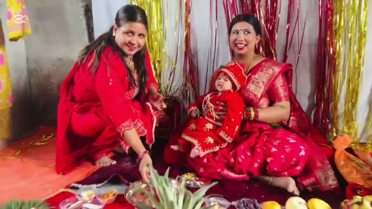 Weaning ceremony of our daughter ❤️🧿part2 @srinika_parajuli 