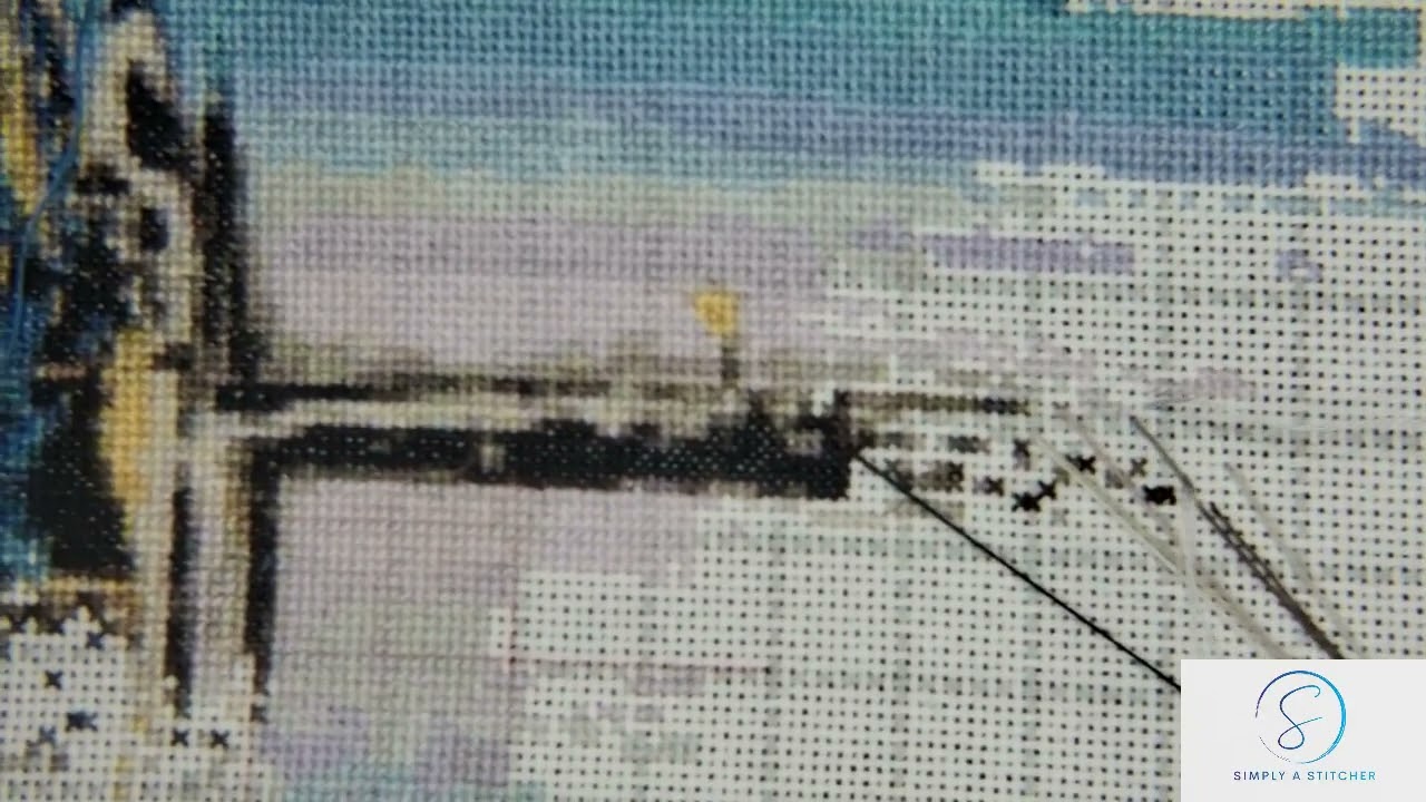 Flosstube #stitchwithme #1/2026 #asmr Tower Bridge by Sophie Kilpatrick #geckorouge