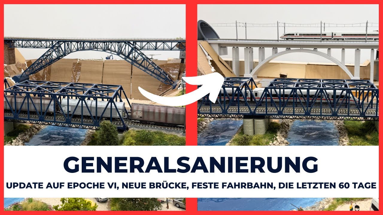 Generalsanierung Brückenneubau I So entsteht eine moderne Anlage in H0 I Modelleisenbahn Januar 2025