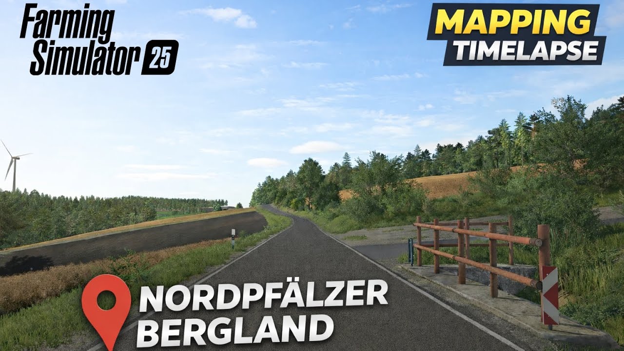 Nordpfälzer Bergland #002 - FS25 Mapping Timelapse - Workflow No Tutorial 🏞️
